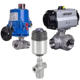 Actuated 3 Way Valves