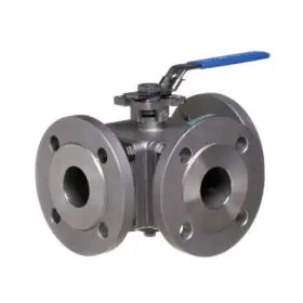 3 Way Flanged Stainless Steel Ball Valves