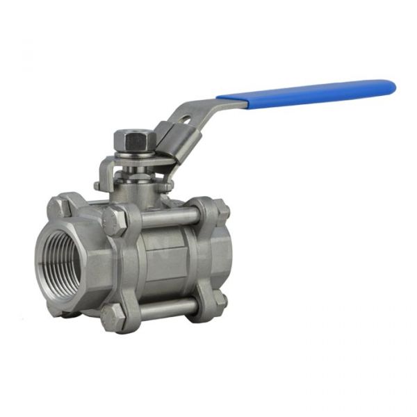 VOLT Manual 3 Piece Stainless Steel Full Bore Ball Valve