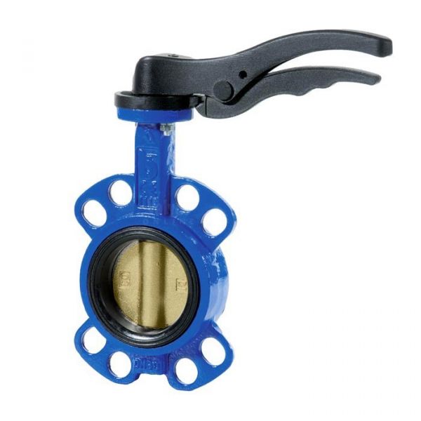 Ductile Iron Wafer Pattern Butterfly Valve Ali Bronze Disc