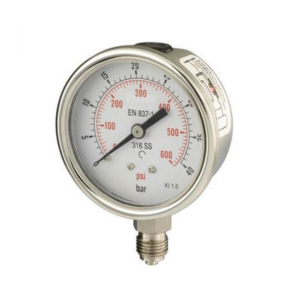 All Stainless Steel Bottom Entry Process Pressure Gauge
