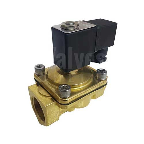 Economy Brass Normally Closed Solenoid Valve 0 Bar Rated 3/8