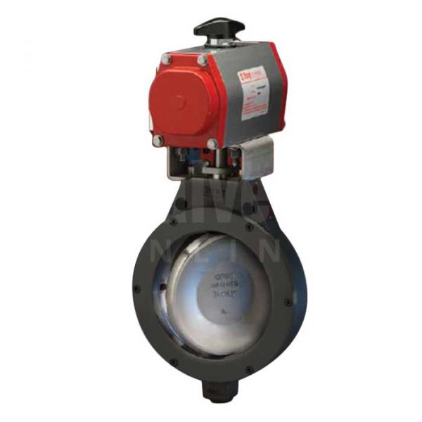 Bray Pneumatic Actuated Butterfly Valve Series 40 Double Offset Carbon Steel