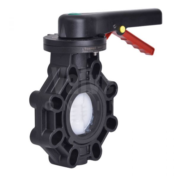 EXTREME Butterfly Valve, PVDF Disc
