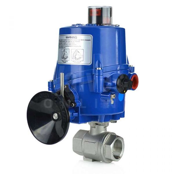 Series 22 Electric Actuated 2 Piece Screwed Stainless Steel Ball Valve