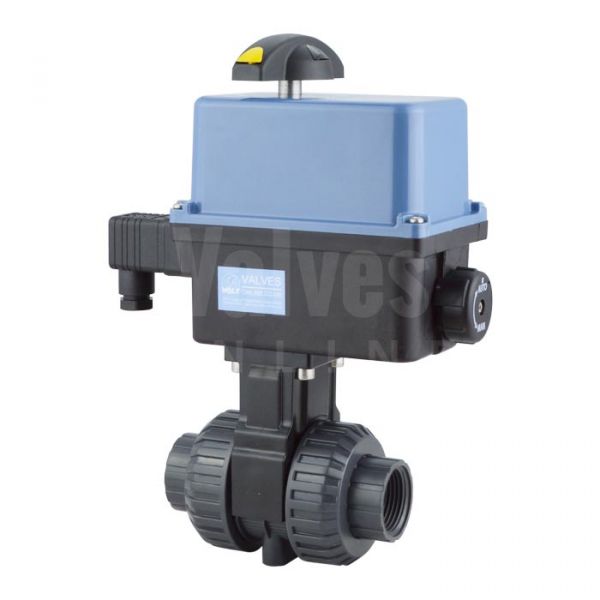 Electric Actuated PVC Ball Valve with Polyamide Actuator