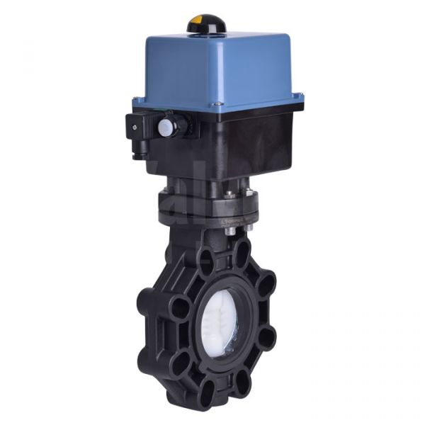 Electric Actuated Extreme Butterfly Valve, PVDF Disc