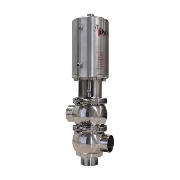 Inoxpa 'KHM' Weld End OD Divert Valve with Manual Operator