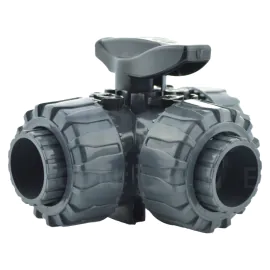 Durapipe TKD 3 Way PVC Imperial Solvent Socket Ball Valve
