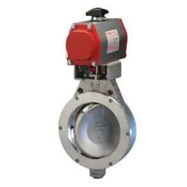Bray Pneumatic Actuated Butterfly Valve Series 40 Double Offset Stainless Steel