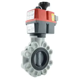Electric Actuated Durapipe FK Butterfly Valve - ABS Disc - J+J Actuator