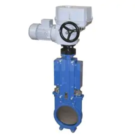 Electric Actuated Knife Gate Valve - Cast Iron