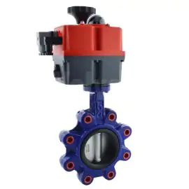 J+J Electric Actuated Lugged Butterfly Valve