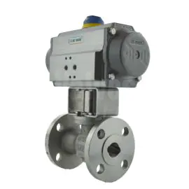 Pneumatic Actuated PEKOS Stainless Steel Reduced bore ANSI 150 Ball Valve
