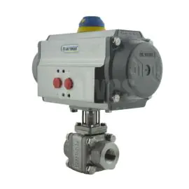 Pneumatic Actuated Starline Stainless Steel Reduced Bore Ball Valve