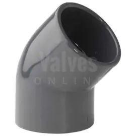 PVC 45° Plain Inch Elbow