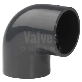 PVC 90° Plain Metric Elbow