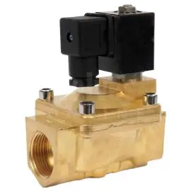 Brass Solenoid Valve 0.5-16 Bar Rated WRAS Servo Assisted 3/8" - 2"