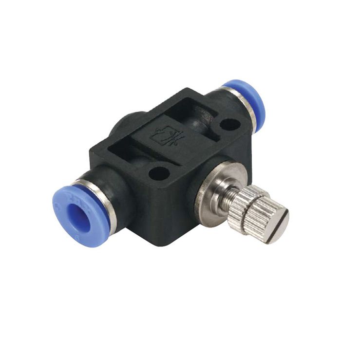 Air Angle Flow Control Valve Tube Pneumatic Push In Fitting In up 