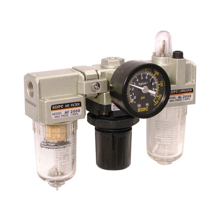 Fevas 0-0.9Mpa QSL-15 Compressor Regulator Pneumatic Air Filter G1/2 Adapter