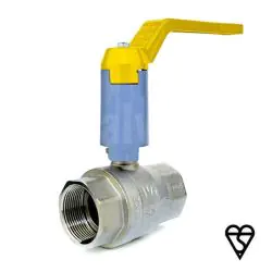 Gas Brass Ball Valve BSI with Neck Extension