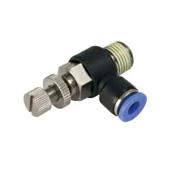 Polymer Banjo Flow Control Valve Taper Thread Fitting (for cylinders)