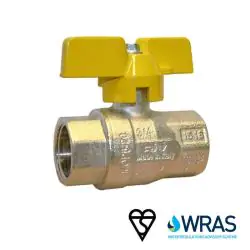 Brass Ball Valve BSI Gas & WRAS Approved with Butterfly Handle