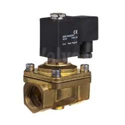 Brass Normally Open Zero Rated Solenoid Valve - 0 to 12 Bar