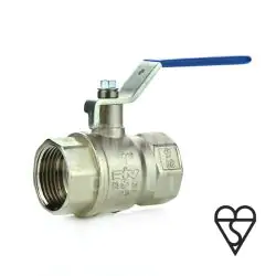 Economy Brass Ball Valve BSI Gas Approved HTB Blue Lever
