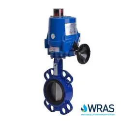 Electric Actuated WRAS Approved Wafer Pattern Butterfly Valve