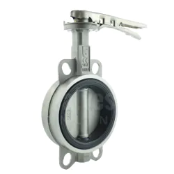 Stainless Steel Butterfly Valve - Viton (FKM) Lined