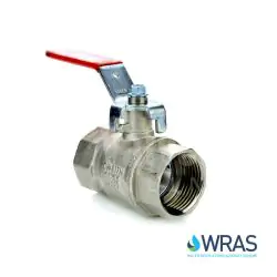 Brass Ball Valve WRAS Approved with Red Lever