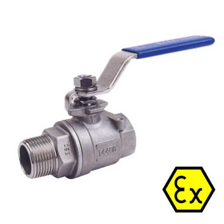 2 Piece Stainless Steel Ball Valve Male/Female BSPP