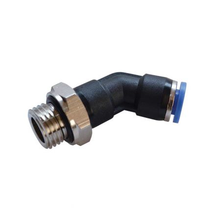 Polymer 45° Swivel Elbow Parallel Thread Fitting