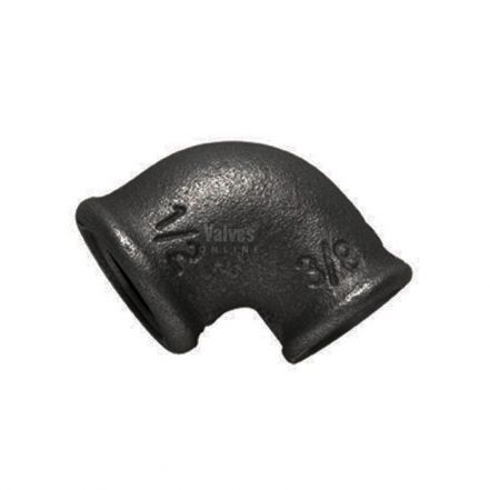 Black Malleable Iron Female 90° Reducing Elbow