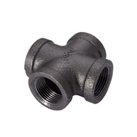 Black Malleable Iron Female Equal Cross