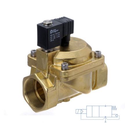 Brass Solenoid Valve Servo Assisted 3/8" to 3"