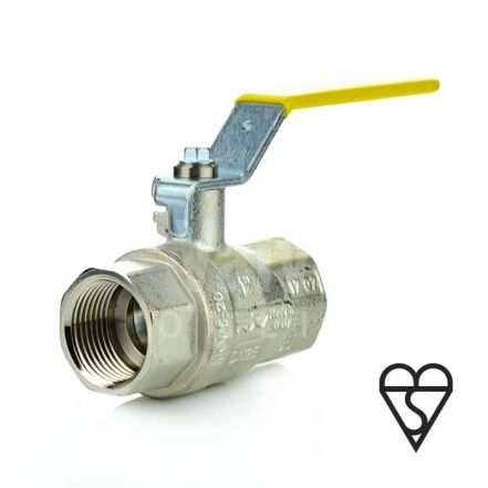 Economy Brass Ball Valve BSI Gas Approved HTB Yellow Lever