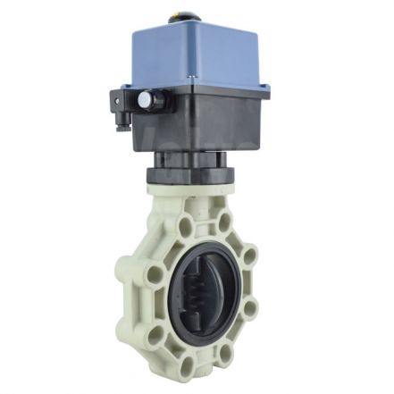 Electric Actuated Industrial PVC Butterfly Valve