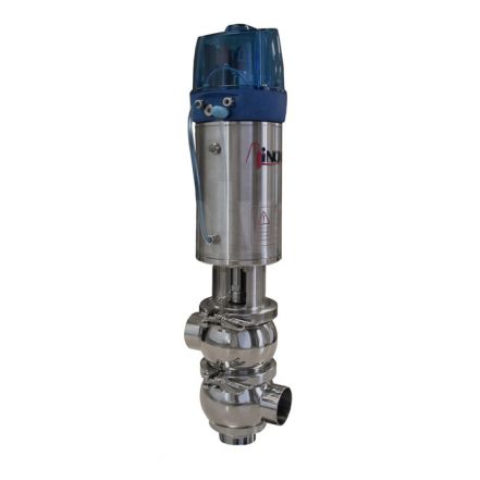 Inoxpa 'KH' Type Divert Valve with Single Acting Pneumatic Actuator and C-Top+
