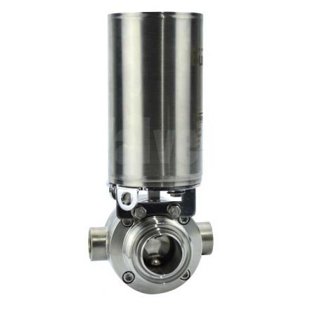 Pneumatic Actuated Hygienic Jacketed Butterfly Valve