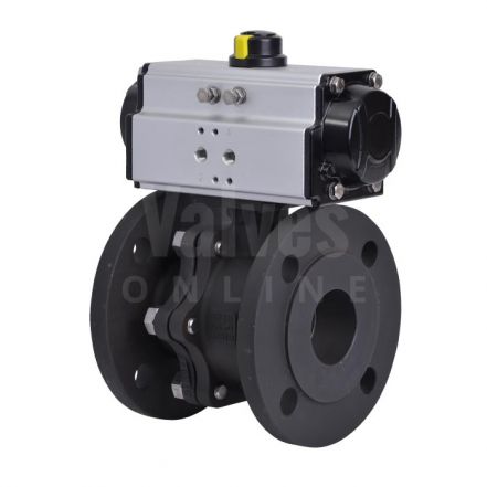 Pneumatically Actuated Carbon Steel PN16 Ball Valve