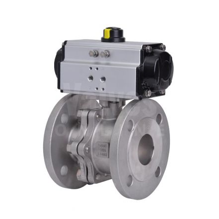 Pneumatically Actuated Stainless Steel ANSI150 Ball Valve