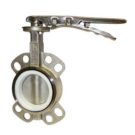 PTFE Lined Stainless Steel Butterfly Valve