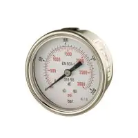 All Stainless Steel Back Entry Process Pressure Gauge - 0