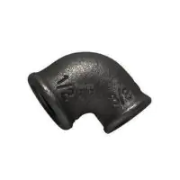 Black Malleable Iron Female 90° Reducing Elbow - 0