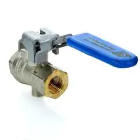 Vented Brass Ball Valve with Locking Lever - 2