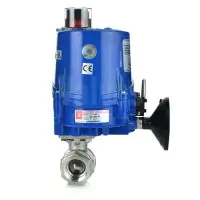 Series 22 Electric Actuated 2 Piece Screwed Stainless Steel Ball Valve - 1