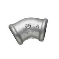 Galvanised Malleable Iron Male / Female 45° Elbow - 0