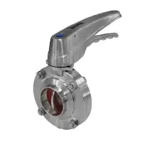 Inoxpa 4800 Hygienic Butterfly Valve with Stainless Steel Multi Position Handle - 0